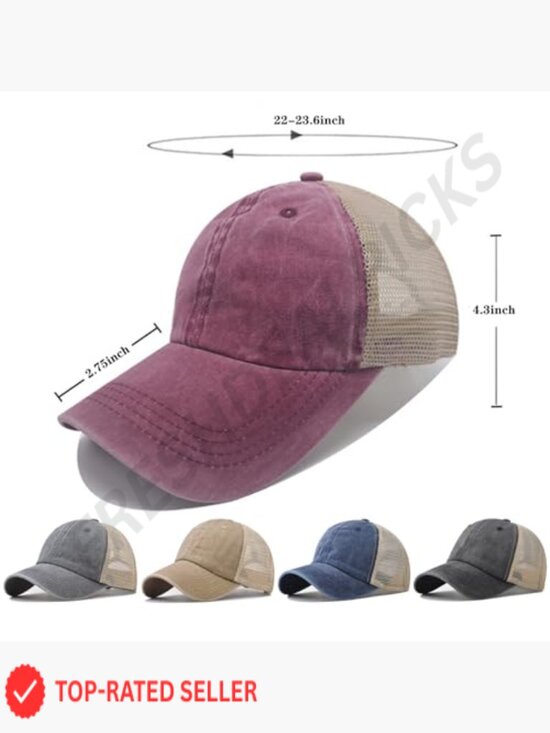 5 Pack Vintage Washed Plain Baseball Cap Dad Golf Hat Unisex Adjustable main image 6